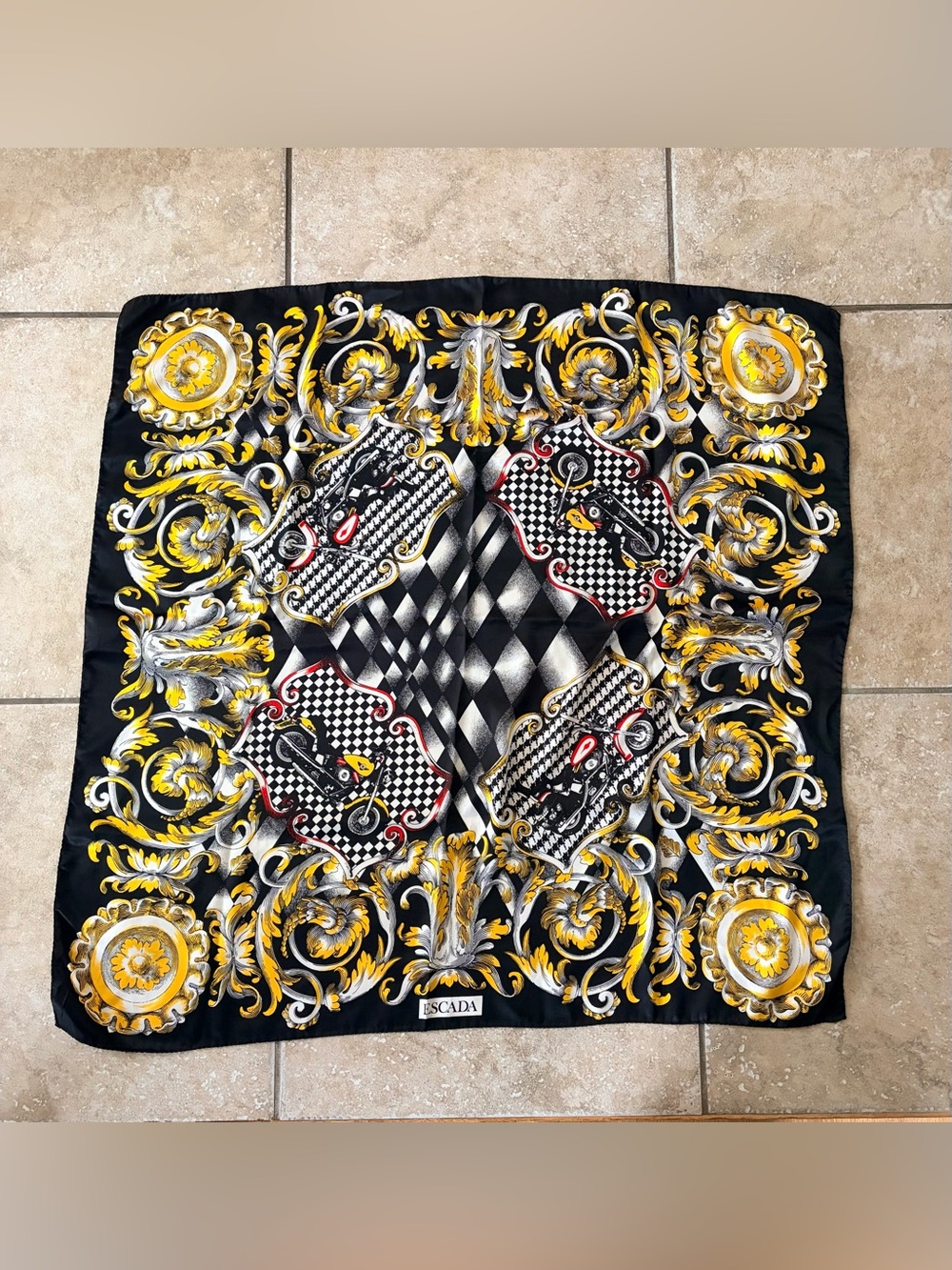 Vintage Escada Silk Scarf